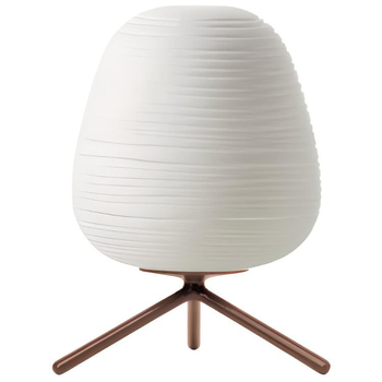 Lampa stołowa do salonu CGHIVET Copel kokon szklany biały