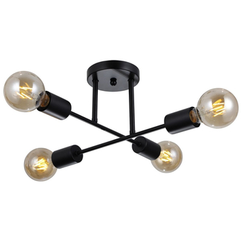 Lampa sufitowa Formio PND-4052-4-BL Italux loft do jadalni czarna