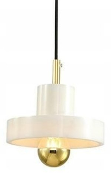 Lampa wisząca Arco MSE010100132 okrągła marmur biała złota