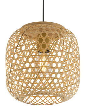 Lampa wisząca Mirena 15367H bambusowa nad stół beżowa