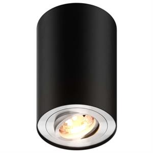 Metalowy downlight do salonu Rondoo 89201-N Zumaline okrągłe oczko czarne