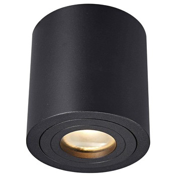 Natynkowa lampa do łazienki Rondip ACGU10-159-N Zumaline metalowy downlight czarny