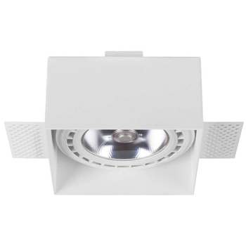 Podtynkowa LAMPA sufitowa MOD PLUS 9408 Nowodvorski wpuszczana OPRAWA metalowy WPUST kwadratowy biały