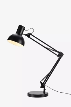Regulowana lampa biurkowa Architect gabientowa czarna