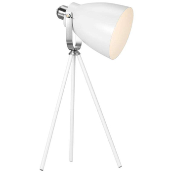 Stojąca LAMPA stołowa LARGO 46655001 Nordlux biurkowa LAMPKA metalowa na trójnogu biała