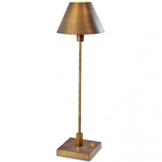 Stołowa LAMPA stojąca GRENA nocna LAMPKA metalowa retro mosiądz