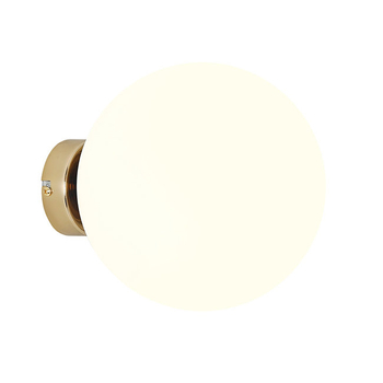 Szklany kinkiet okrągły Ball 1076C30_M Aldex lampa złota do salonu