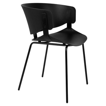 Uniwersalne krzesło Garret czarne z szerokim siedziskiem