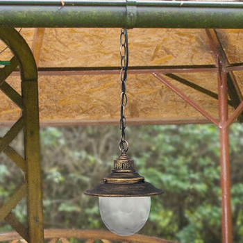 Zewnętrzna LAMPA wisząca BARCELONA 8678 Rabalux ogrodowa OPRAWA zwis outdoor IP43 antyczne złoto