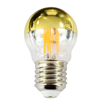 Złota żarówka filamentowa LED 4W G45 E27 2700K dekoracyjna
