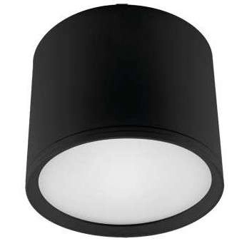 LAMPA sufitowa ROLEN LED 03781 Ideus okrągła OPRAWA metalowy plafon LED 10W 4000K tuba czarna